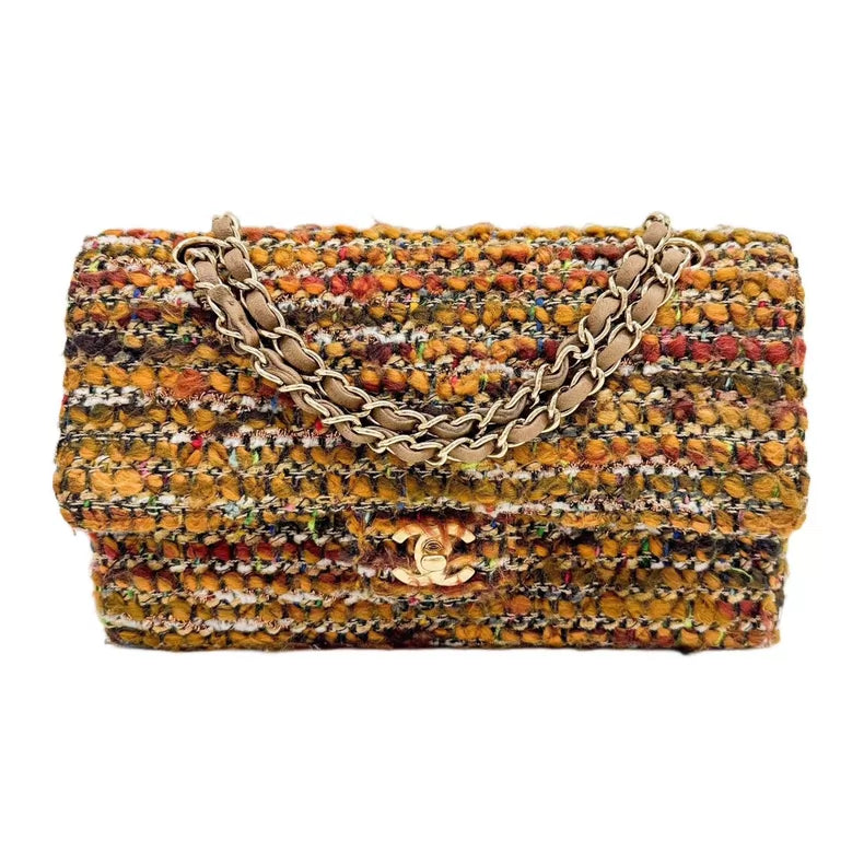 Chanel 03 Brown Tweed Chain Bag