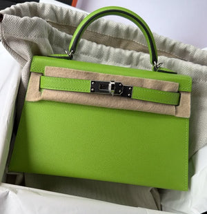 Hermes Mini Kelly 20 Granny Madame Palladium hardware
