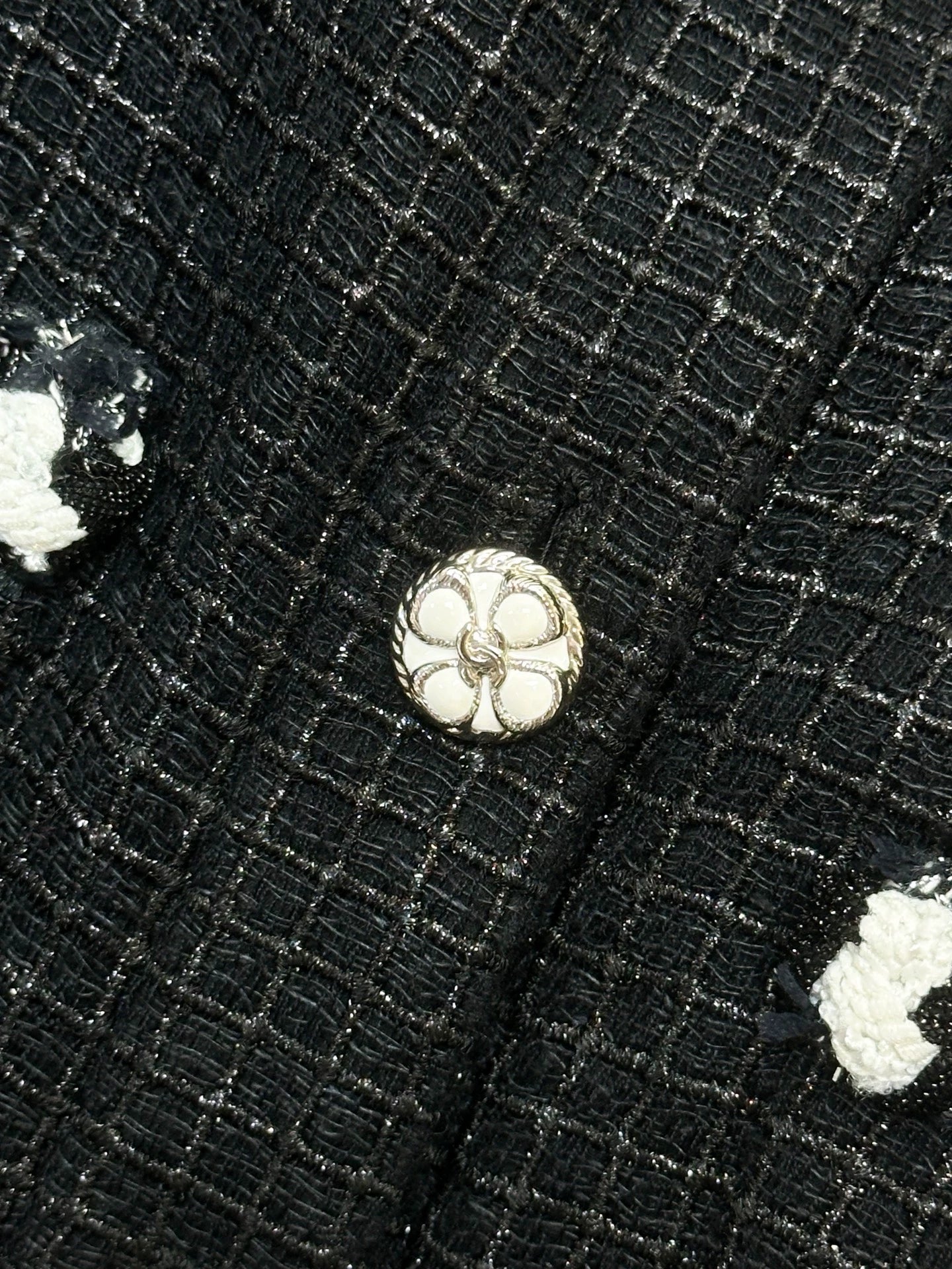 Chanel 24P Black and White Blazer
