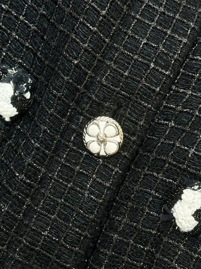 Chanel 24P Black and White Blazer