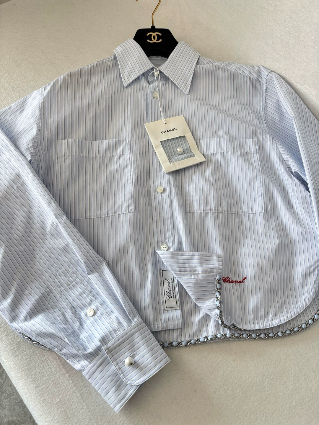 Chanel 26S Blue Striped Shirt