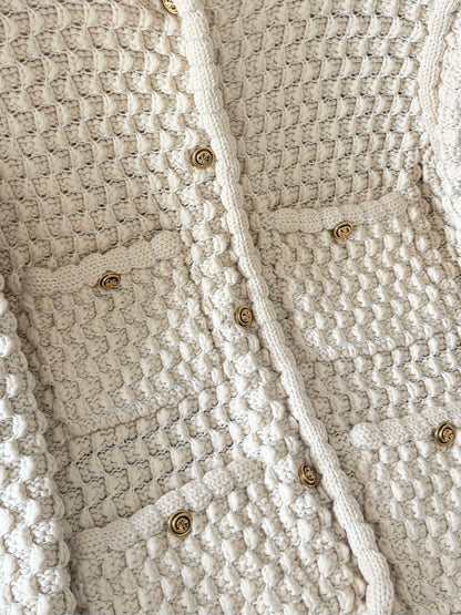 Chanel vintage off-white cardigan
