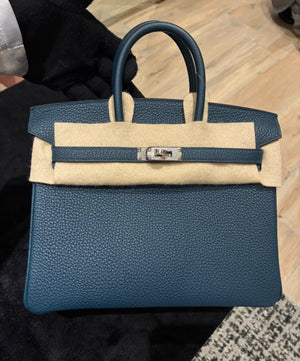 Hermes birkin 25 Bleu de Prusse Togo Palladium hardware