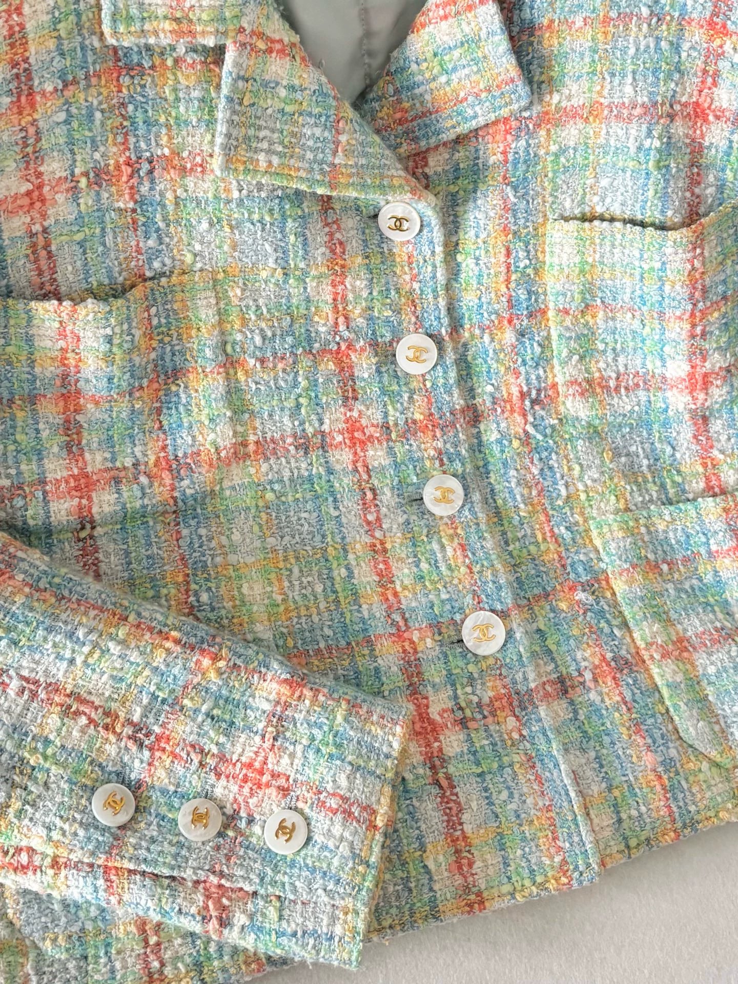 Chanel 97P Colorful Candy Woven Jacket