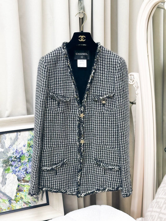 Chanel 14A  blue and white jacket