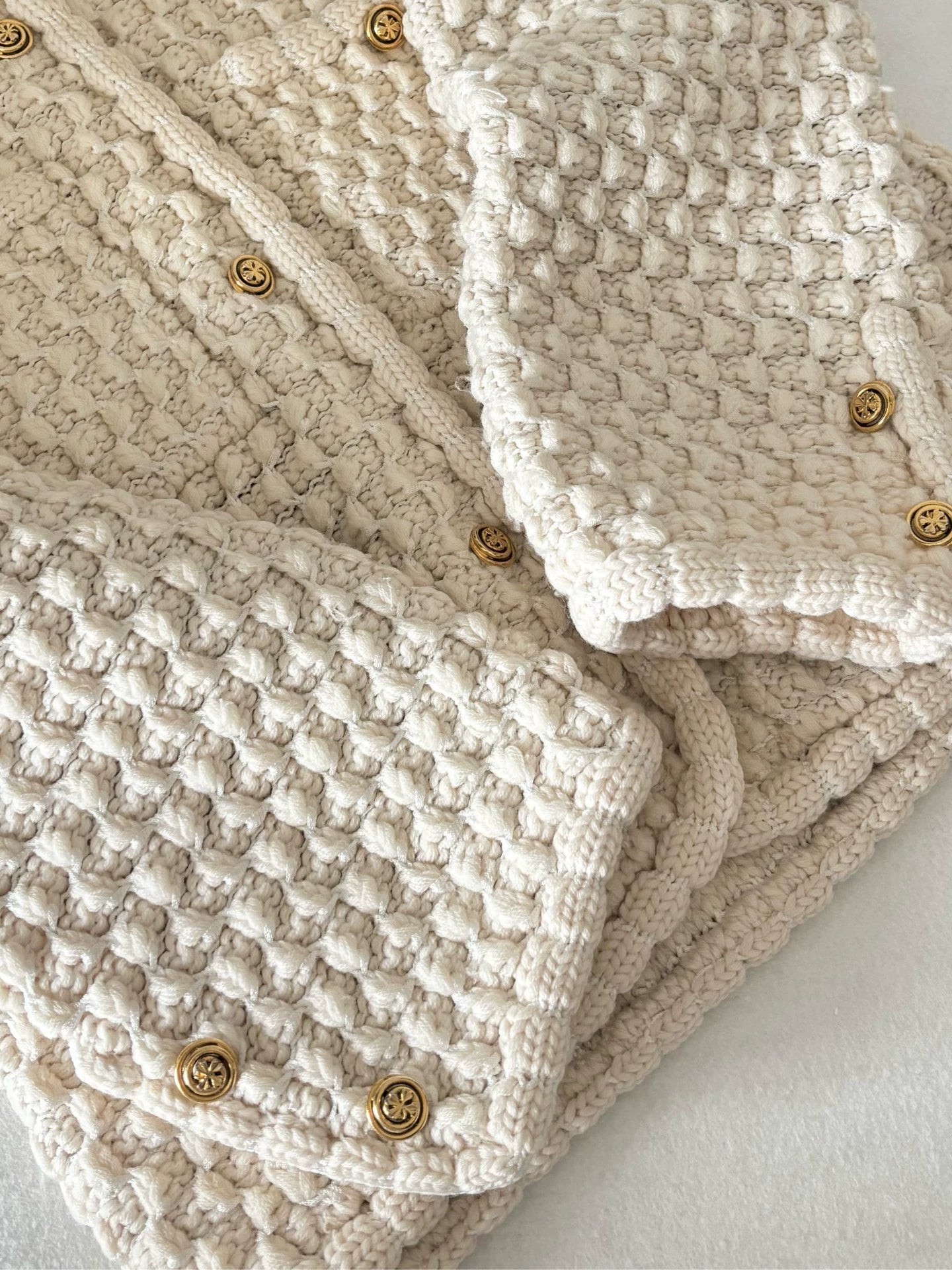 Chanel vintage off-white cardigan