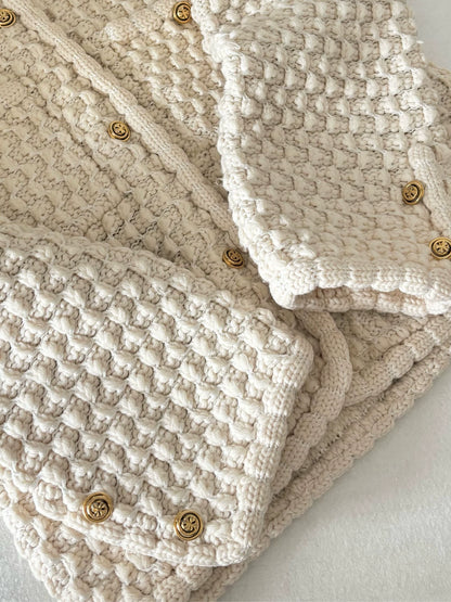 Chanel vintage off-white cardigan