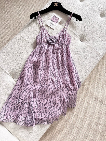 Chanel 25P pinkish-purple dress