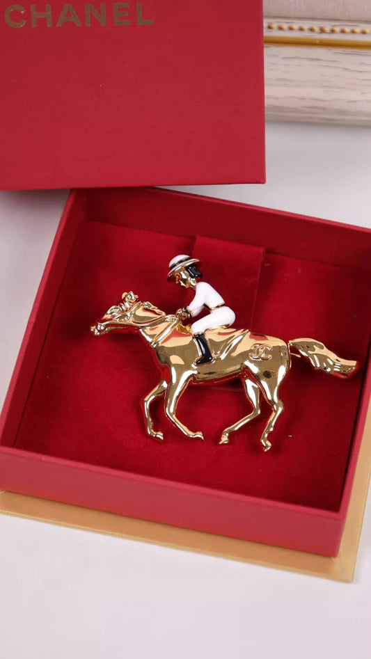 Chanel 26C Coco Chanel riding a horse brooch