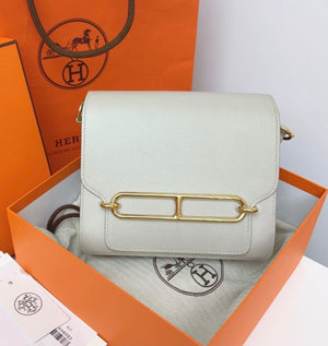Hermes mini Roulis Gris Perle evercolor gold hardware