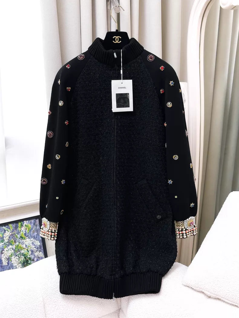 Chanel 22A black tweed dress