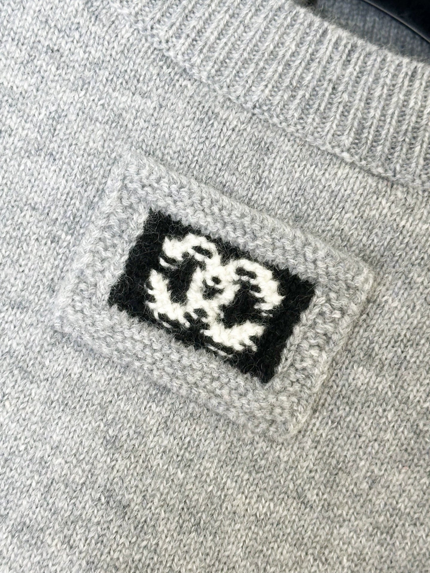Chanel 26P grey cashmere vest top