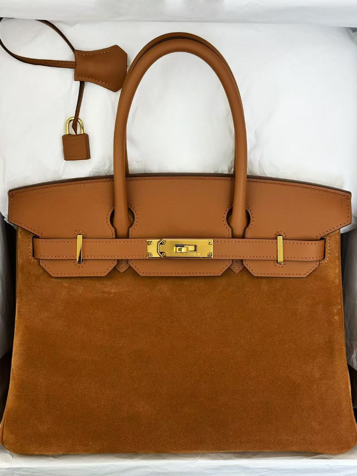 Hermes Birkin 30 grizzly gold gold hardware