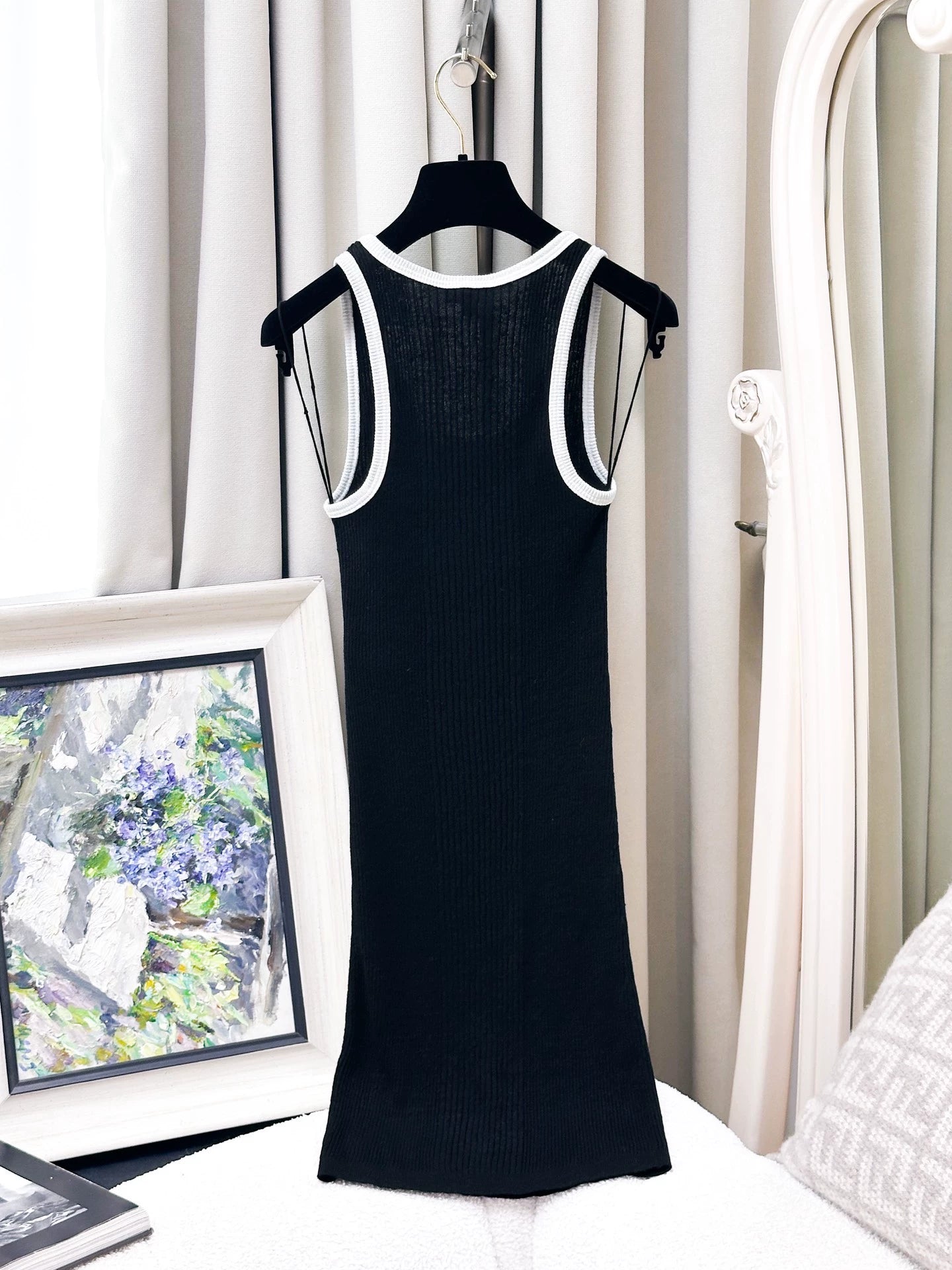 Chanel 26P Black slip dress