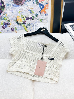 Miumiu off-white top