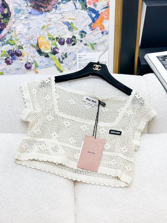 Miumiu off-white top
