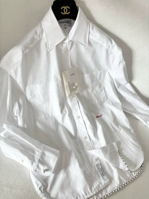 Chanel 26S White Long Shirt