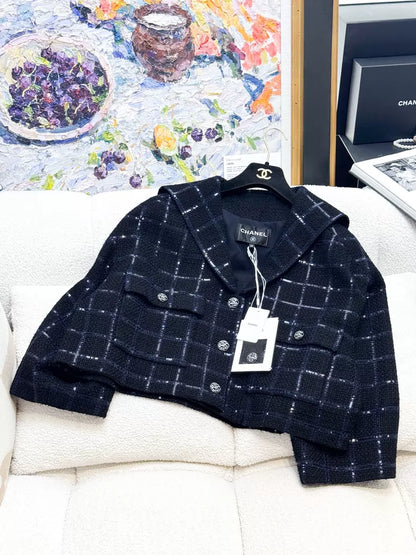 Chanel 24S navy blue jacket