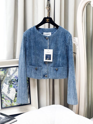 Chanel 25K blue shimmering top