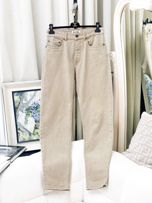 Miu Miu light khaki jeans