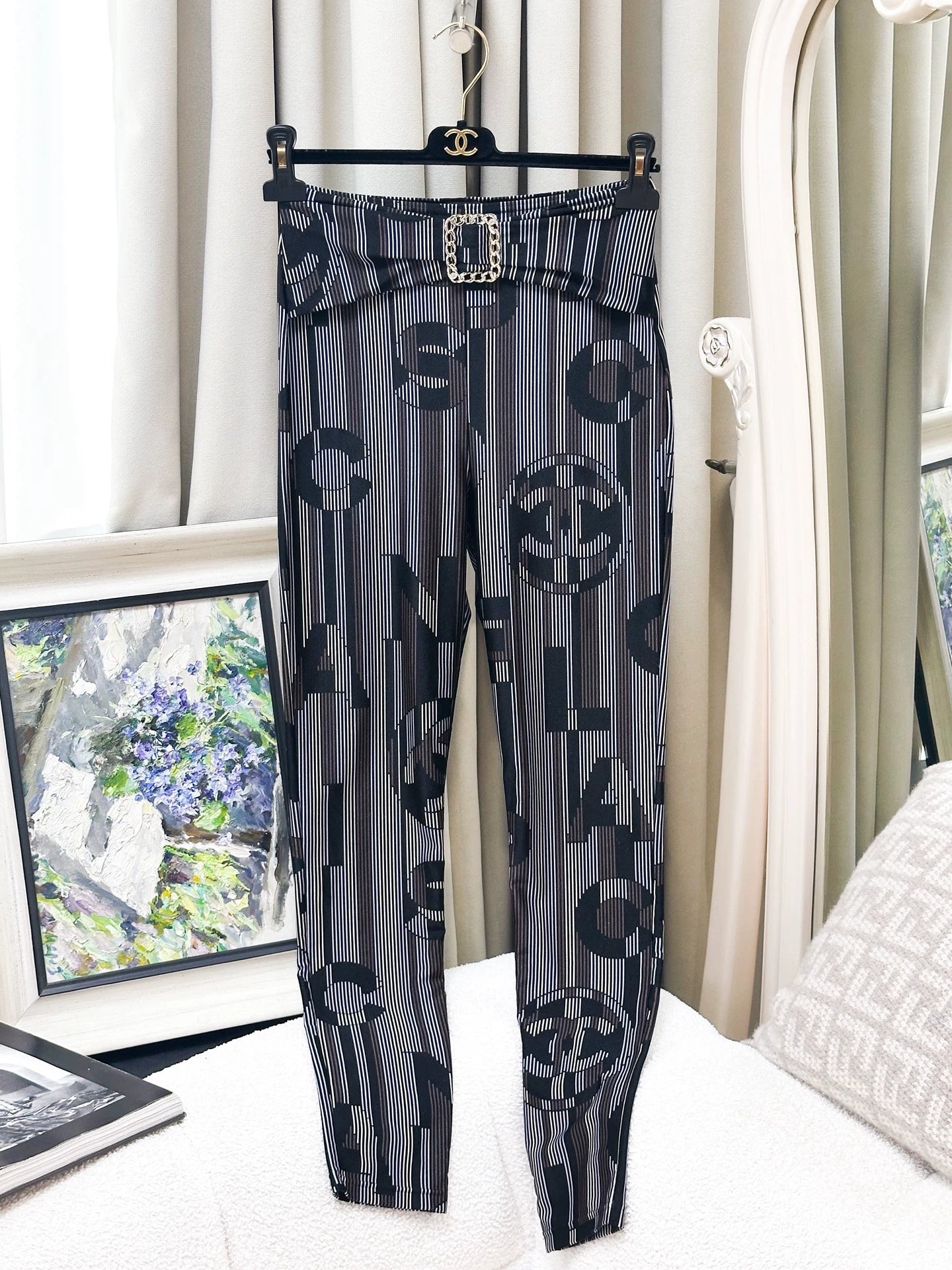 Chanel 23B black trousers