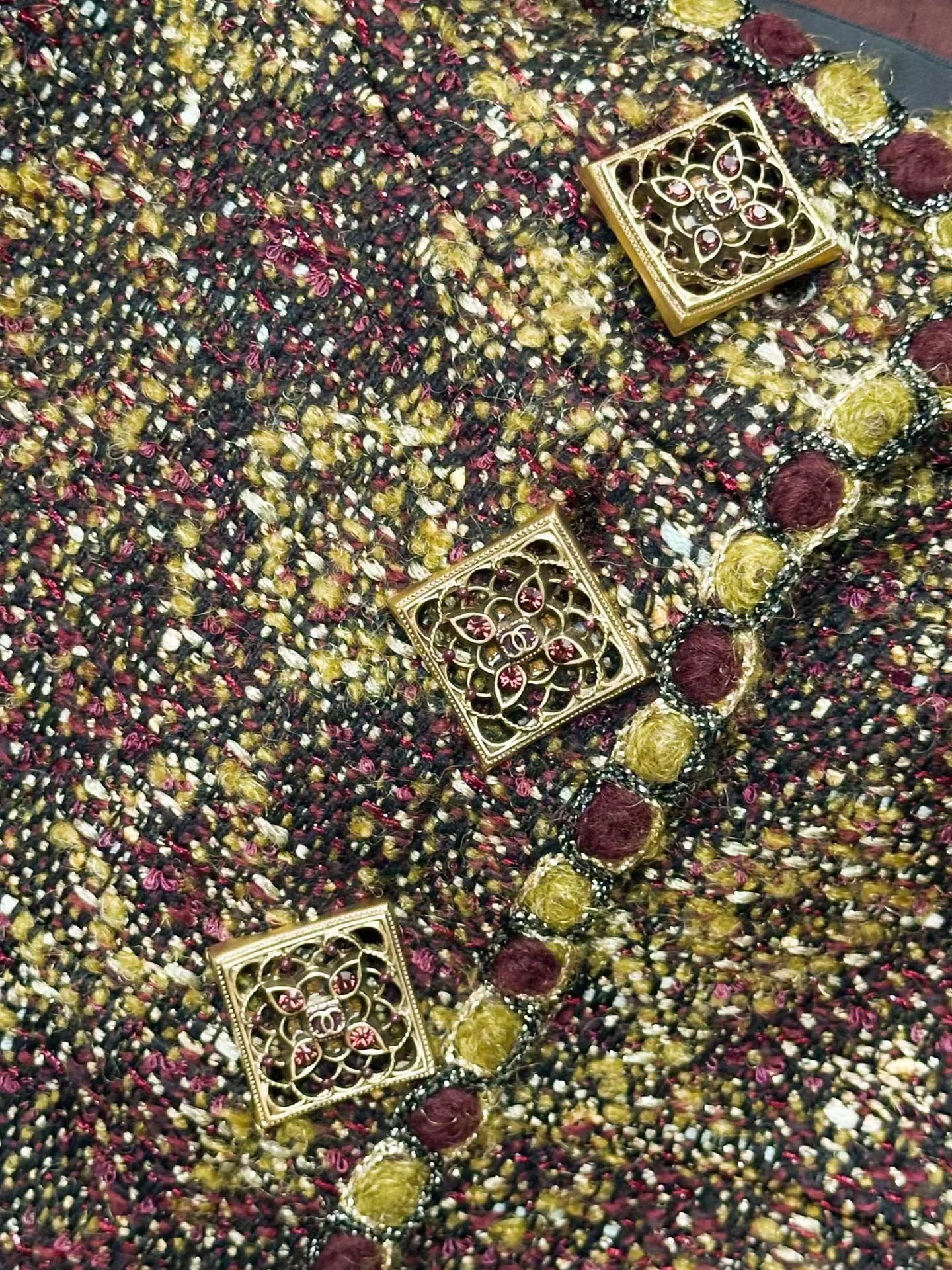Chanel11 red and gold jacket
