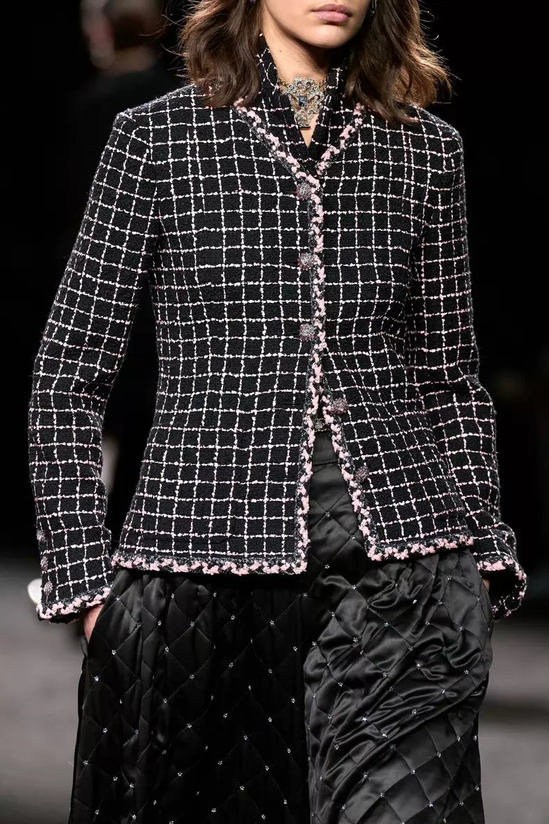 Chanel 23K Black and Pink Jacket