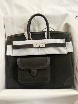 Hermes Birkin 25 cargo vert bronze Palladium hardware