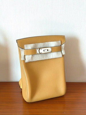 Hermes Hac A Dos Natural Sable Togo Palladium hardware
