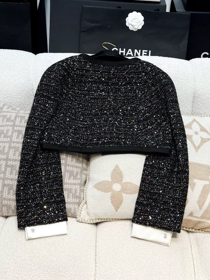 Chanel 20A mixed-color tweed jacket