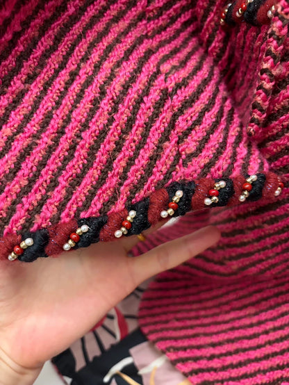 Chanel 23A fuchsia tweed coat