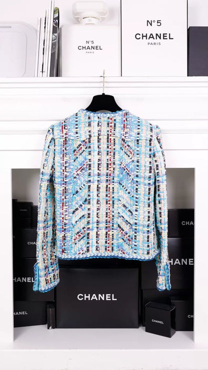 Chanel 17 Blue and White Jacket