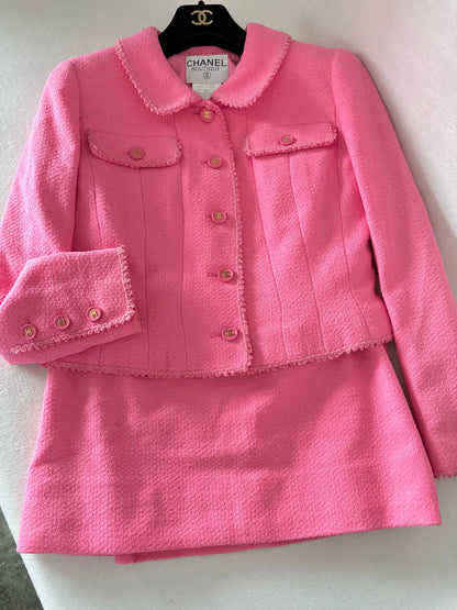 Chanel 97P Barbie Pink Suit