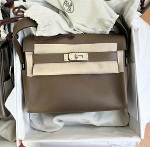 Hermes Kelly Messenger PM Toundra Evercolor palladium hardware