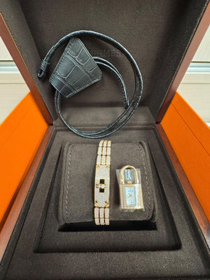 Hermes Kelly Watch 3-in-1 Gold / Full Diamond