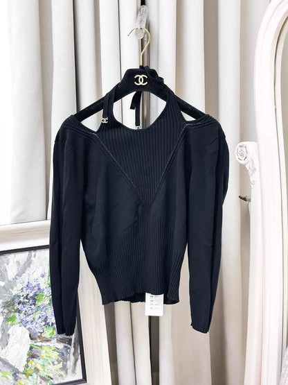 Chanel 24B black top