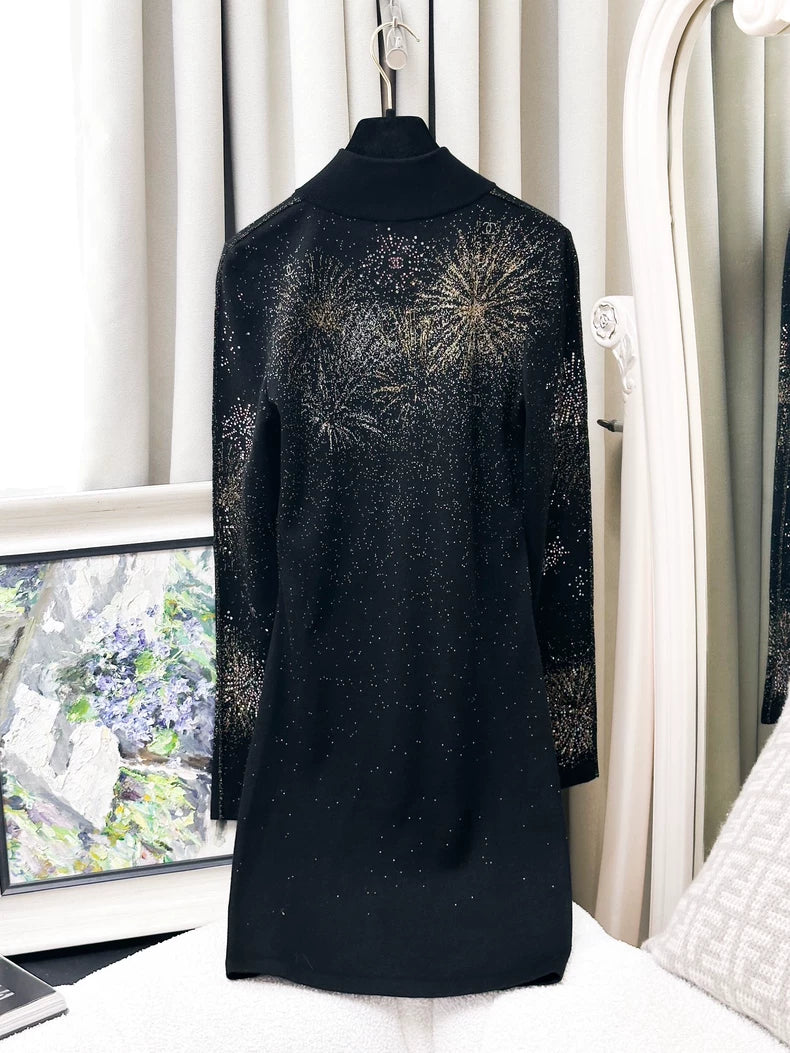 Chanel 25N black bodycon dress