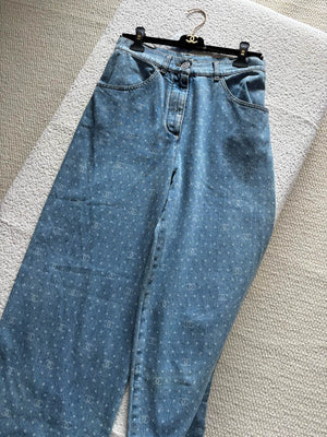 Chanel 23P polka dot blue pants