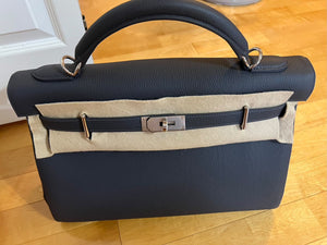 Hermes Kelly 42 Maxi Ardoise Togo Palladium hardware