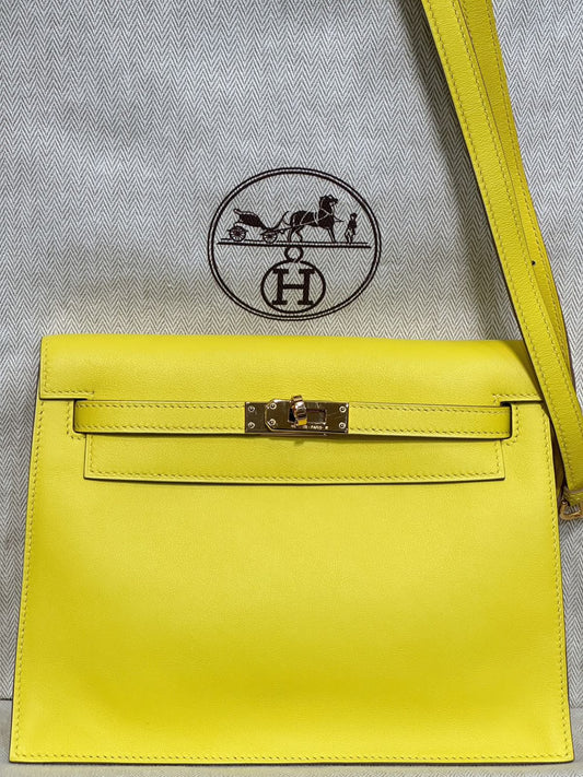 Hermes Kelly Danse Lime Swift Gold hardware