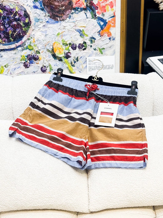 Chanel 26M colourful silk shorts