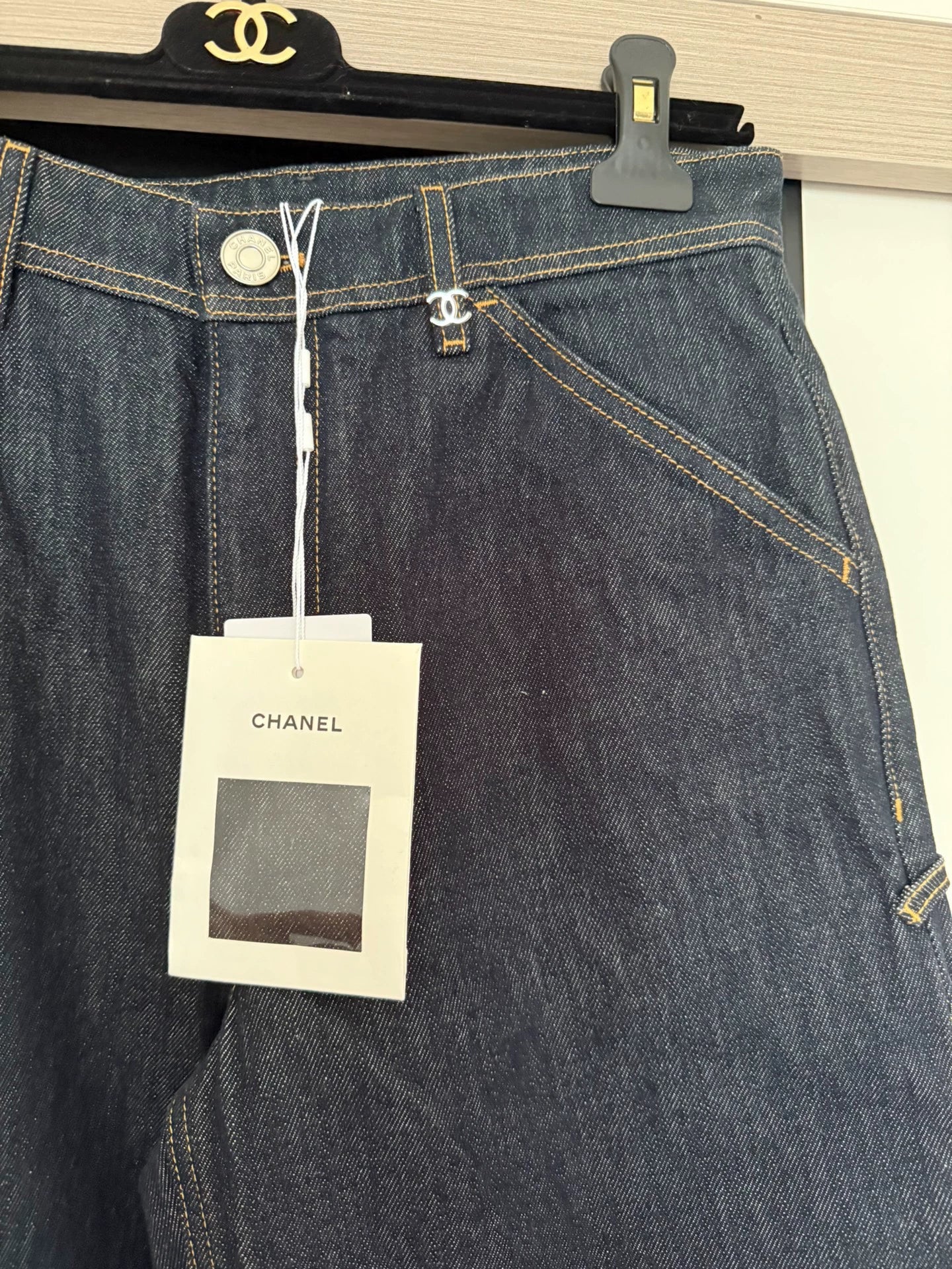 Chanel 26B dark blue jeans