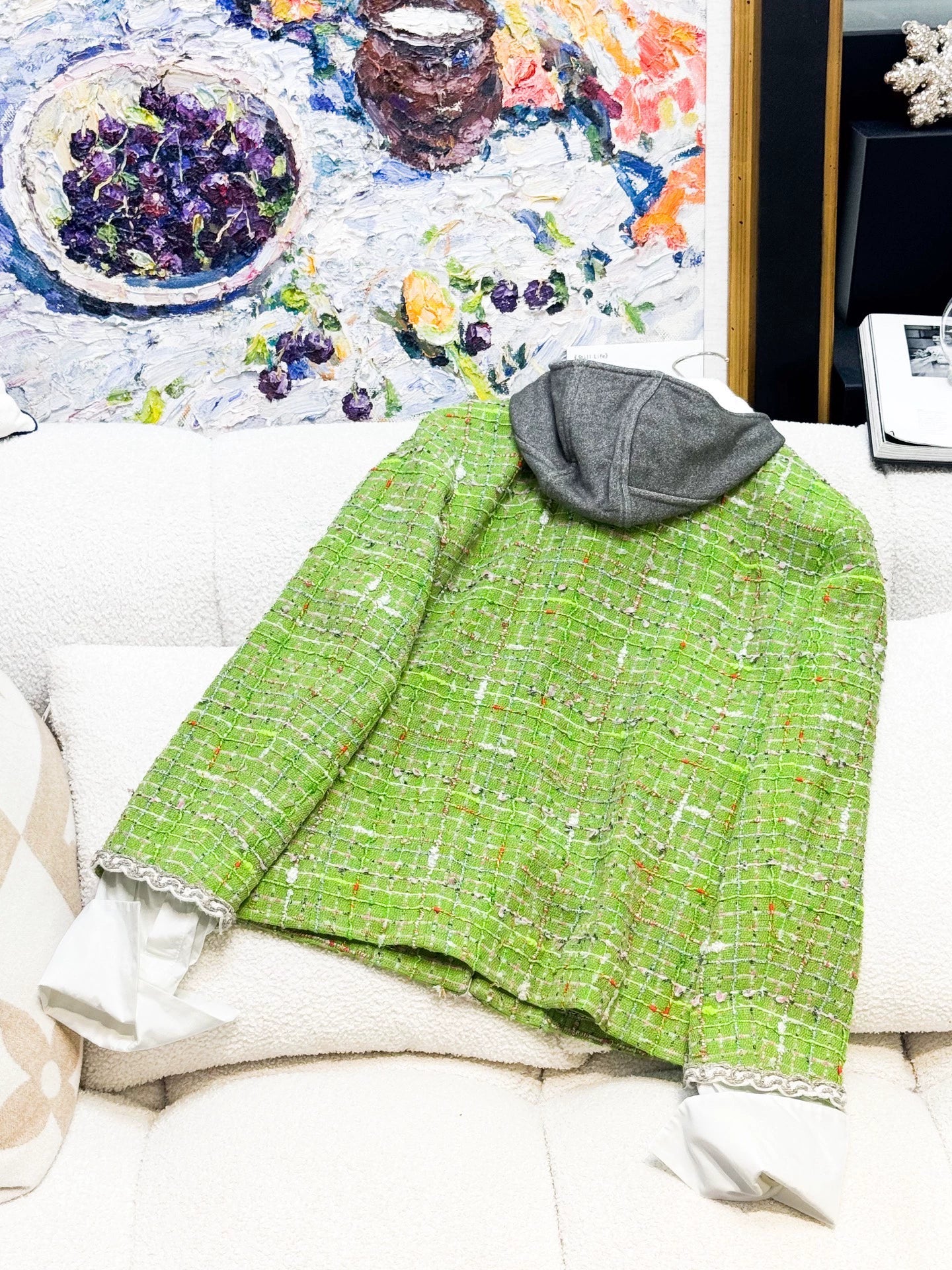 Chanel 25C green jacket