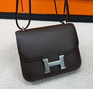 Hermes Constance 18 Ebene Epsom Palladium hardware