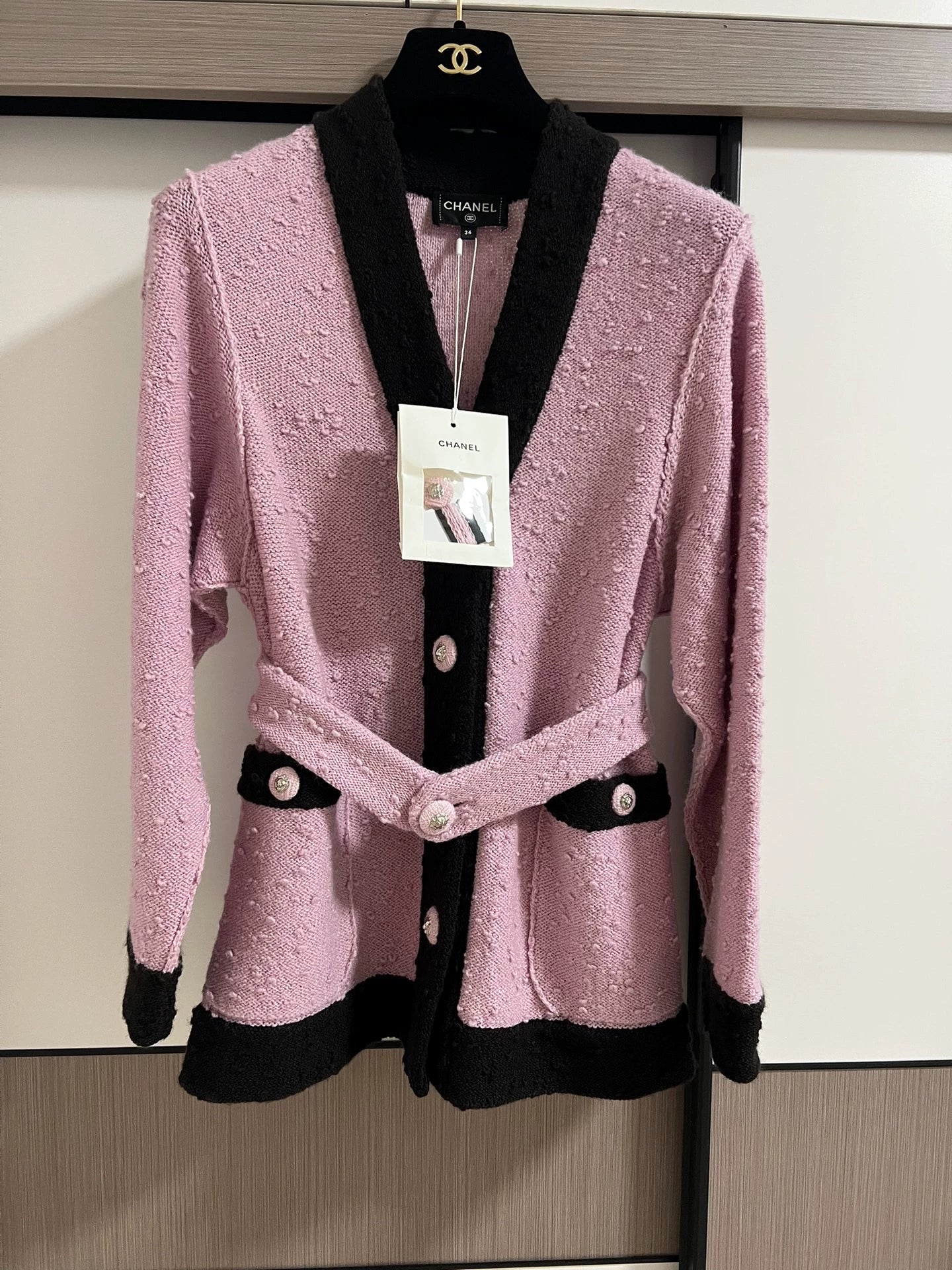 Chanel 24K pink cardigan