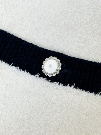 Chanel 26C white and black camisole