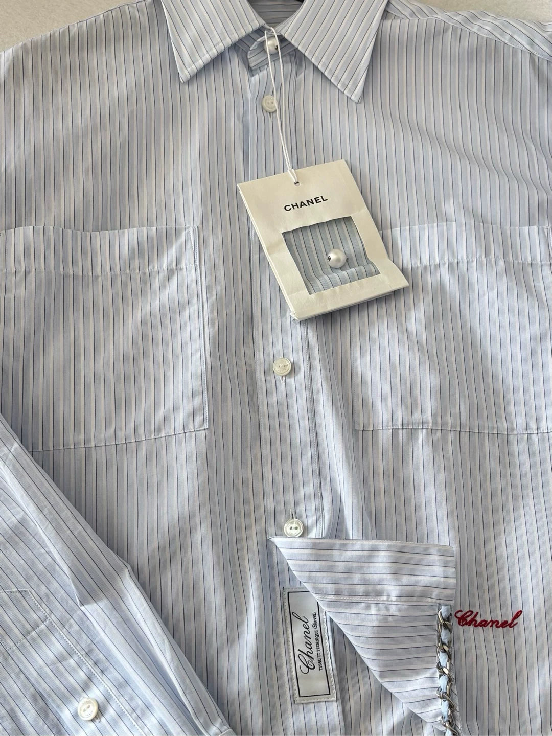 Chanel 26S Blue Striped Shirt