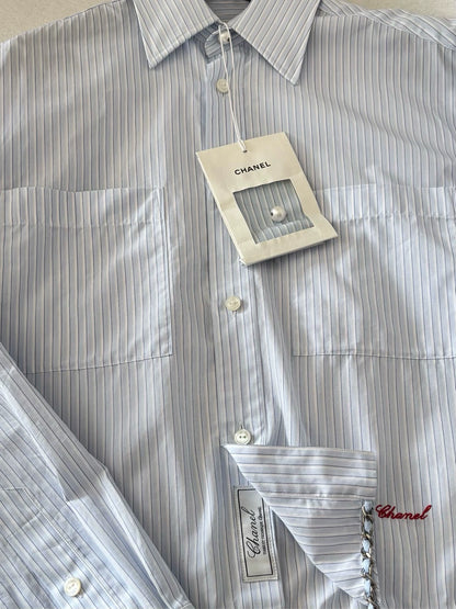 Chanel 26S Blue Striped Shirt