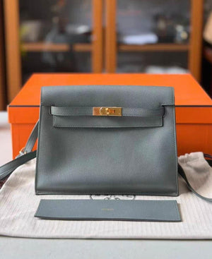 Hermes Kelly Danse Vert Amande Evercolor Gold hardware