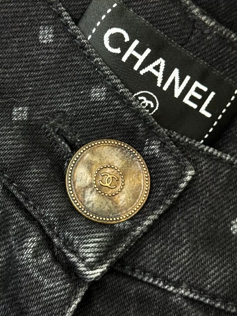 Chanel 23P black/grey jeans